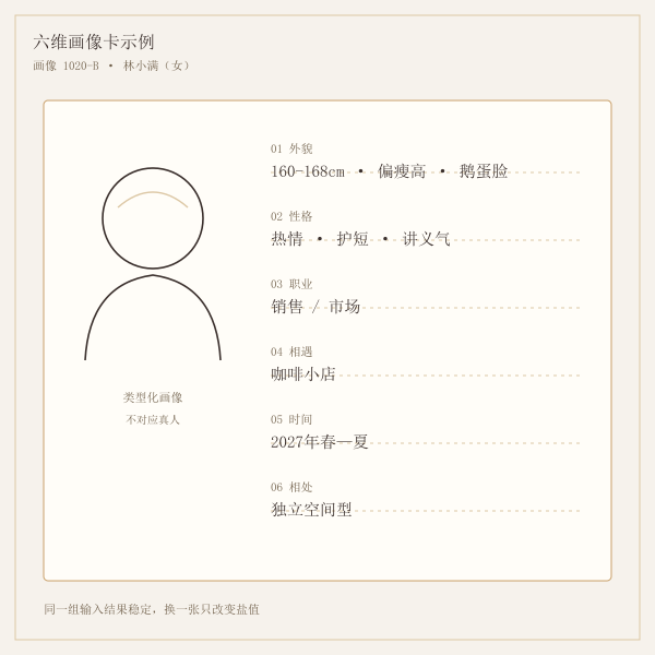 六维画像卡示例