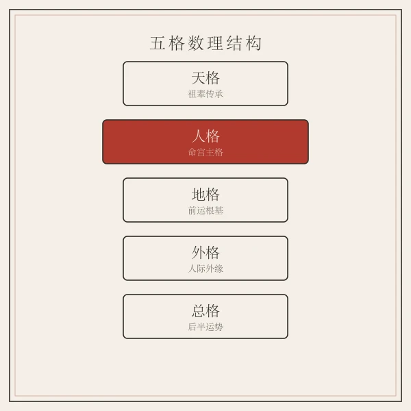 五格数理天格人格地格结构图