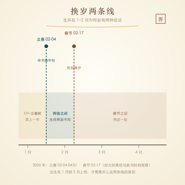 立春与春节两条换岁线示意图