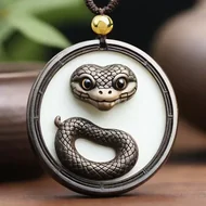 女属蛇戴什么运气好沉香吊坠图片